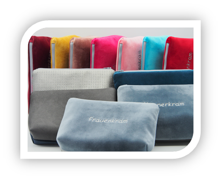 Tasche Stewardessenkram Bild von Samtsamtasche