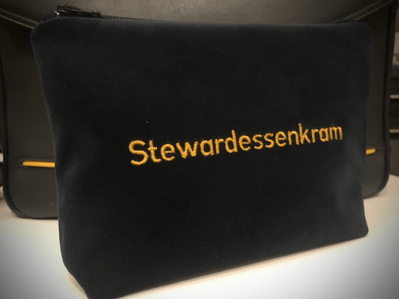 Tasche Stewardessenkram Bild von Samtsamtasche
